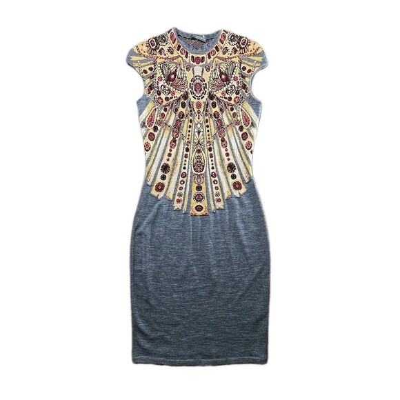 Alexander McQueen Dresses & Skirts - Alexander McQueen Women's S Vintage Jewel Intarsia Knit Fitted Dress
